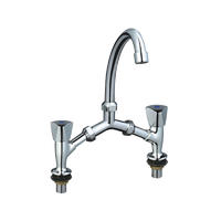 Penguin two holes two handle basin faucet