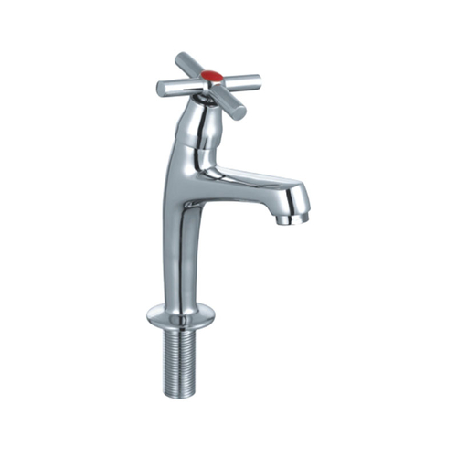 Deck mounted cold basin taps