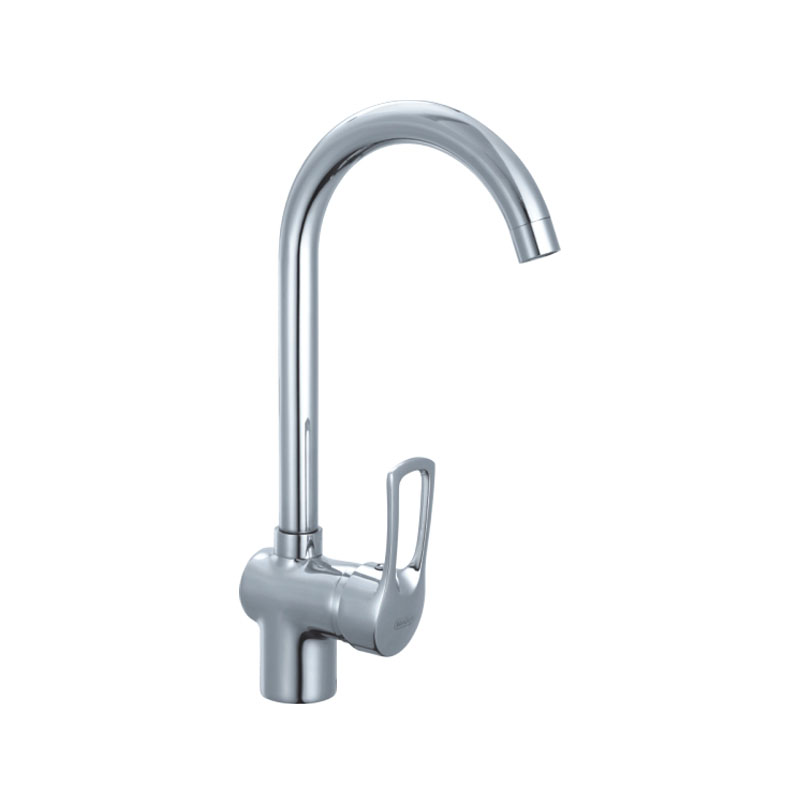 Farmhouse Hammer Shape Single Fishtail Handle High Spout Kitchen Faucet