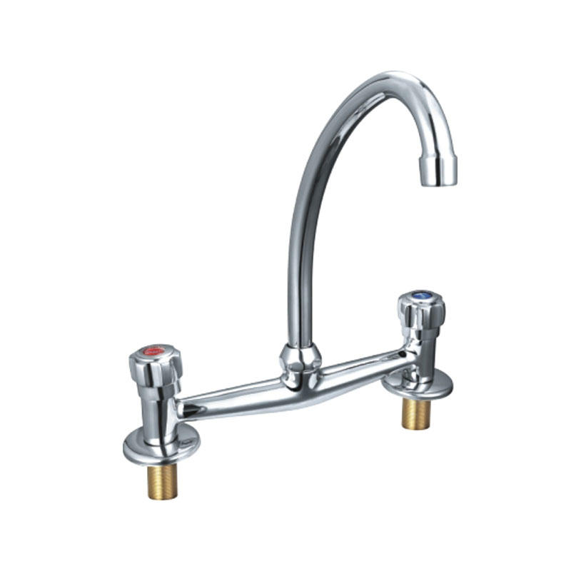 Wide Spacing Two Handle Kitchen Faucet