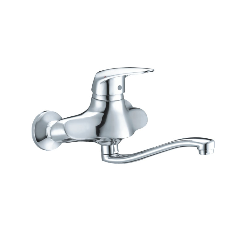 Flying Saucer Camper Wall Mounted  Kitchen Faucet Curve L-Spout