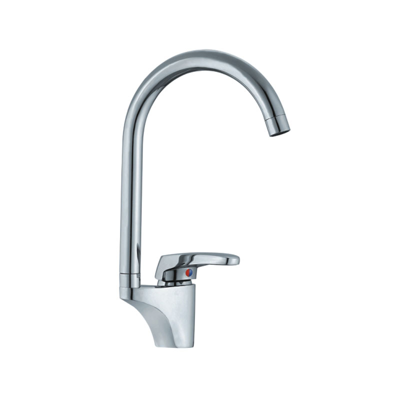 Small Plate Single Handle High Spout Kitchen Faucet