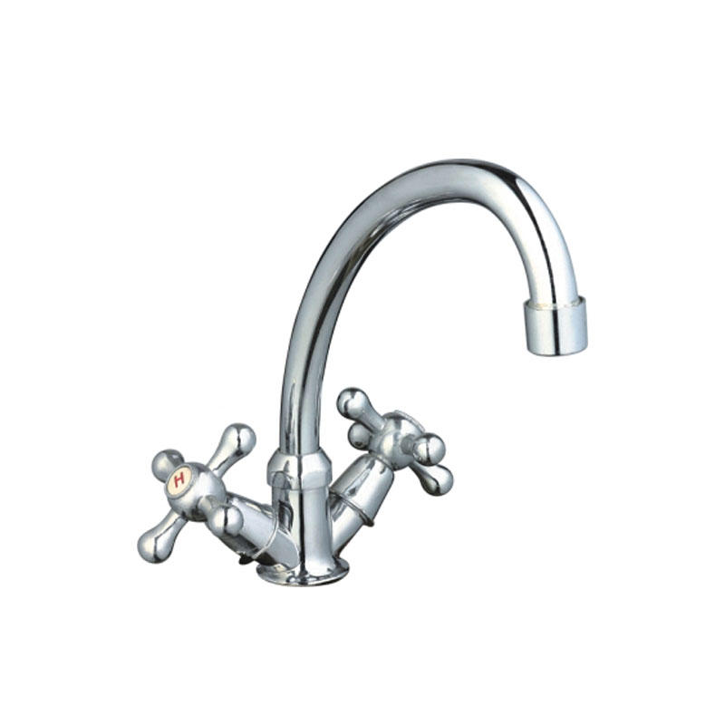 W Type Two Handle Kitchen Faucet 