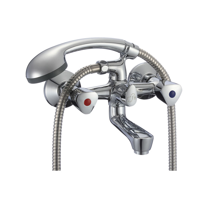 Copper Seven-Pass Two Handle  Shower Faucet