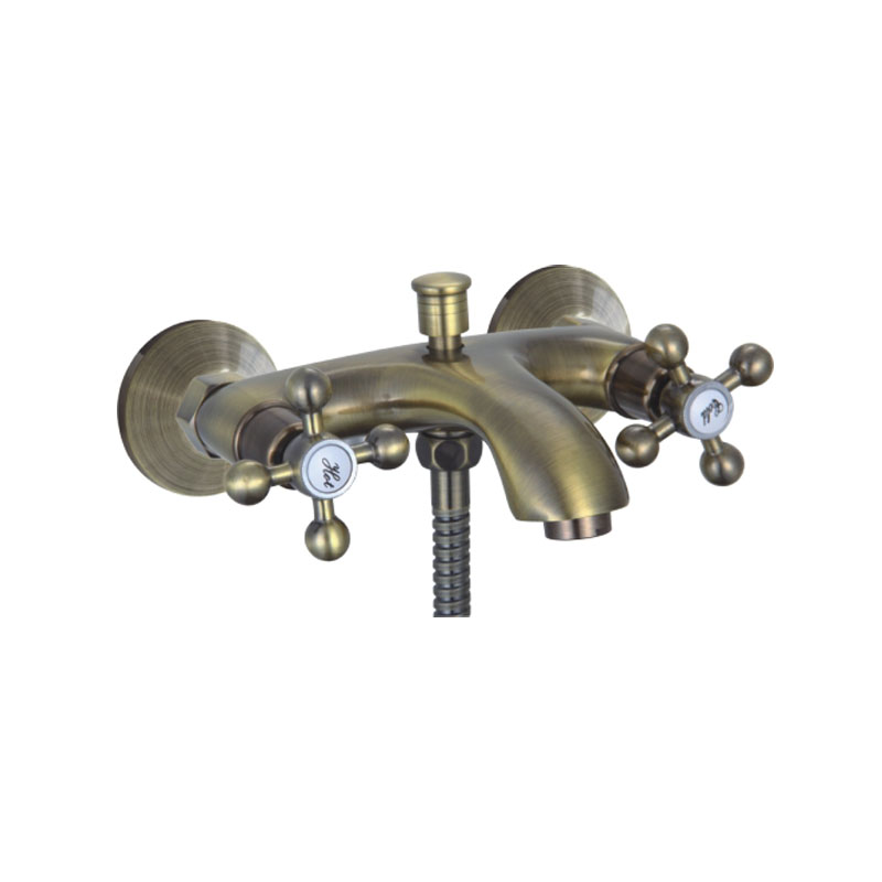 Bronze Ancient Antique Two Handle Shower Faucet 